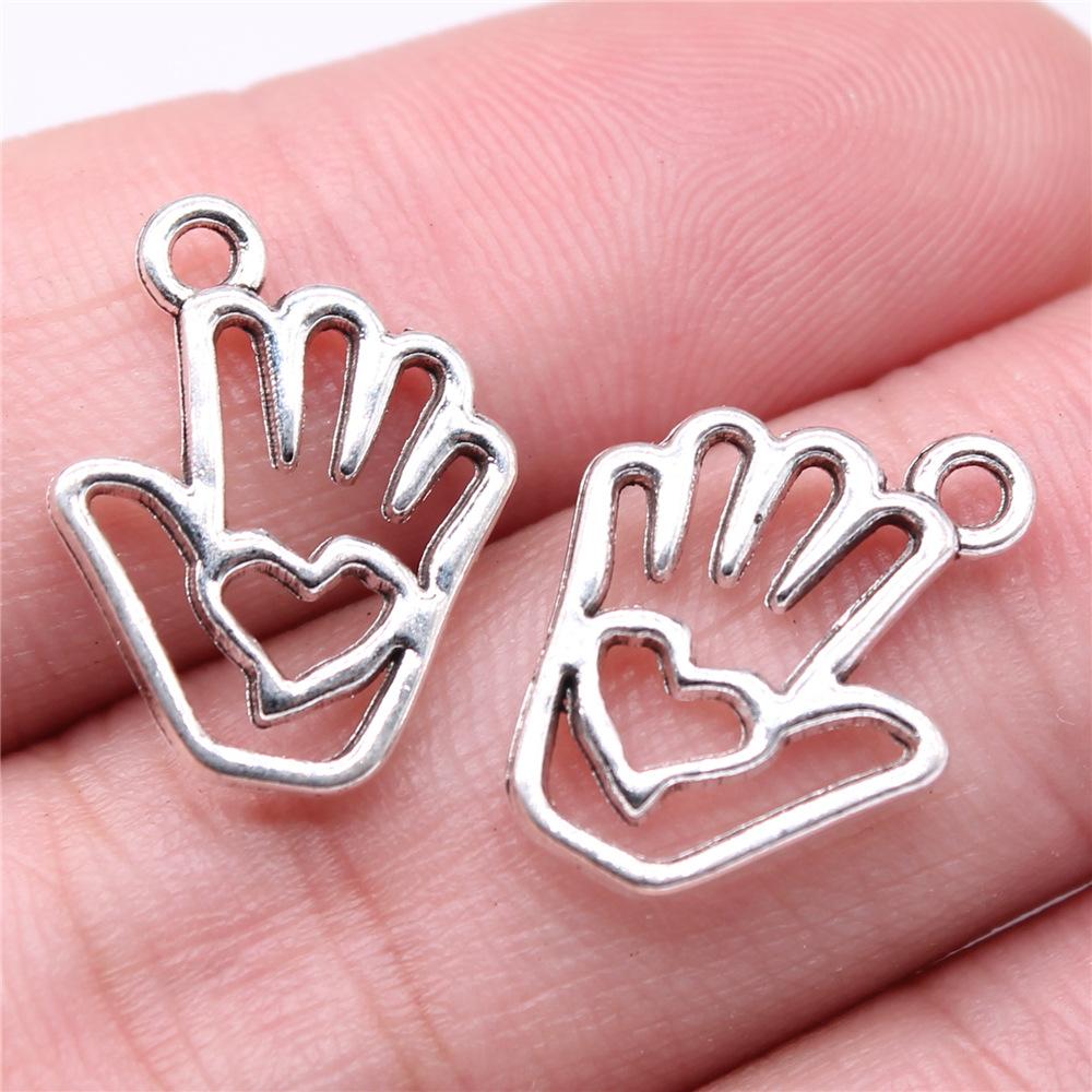 10pcs Palm Hand Charms DIY Handmade Jewelry Making Accessories DIY Handmade Craft