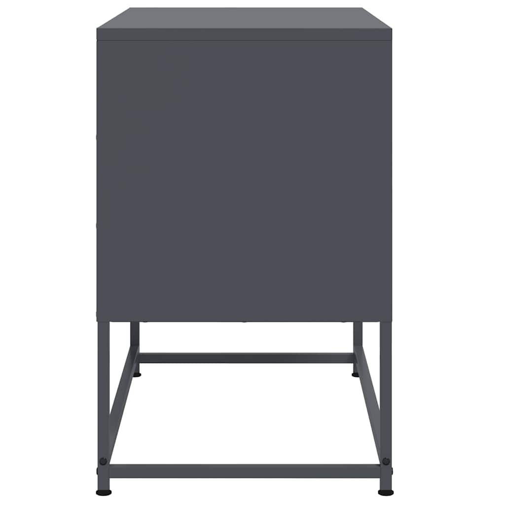Vidaxl Szafka Pod Telewizor, Antracytowa, 68,5X39X60,5 Cm, Stalowa