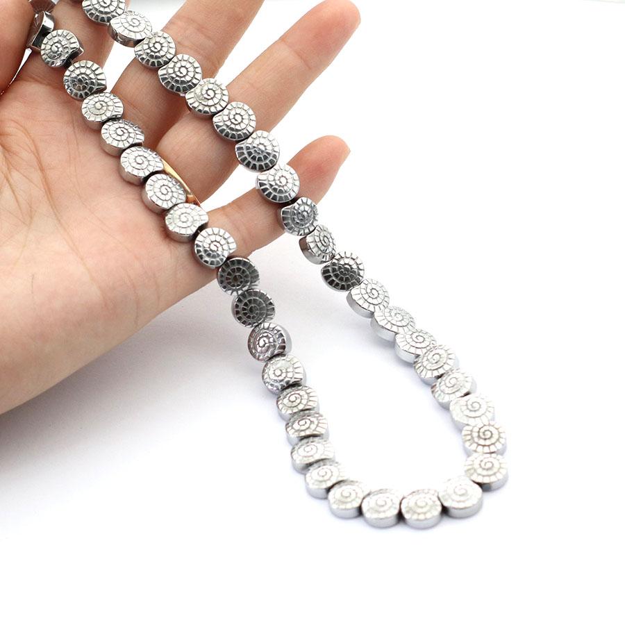 Noter Real Natural Hematite Stone Beads For Jewelry Making Shell Fish Anchor Healing Beaded Bag DIY Bracelet Necklace Wholesale