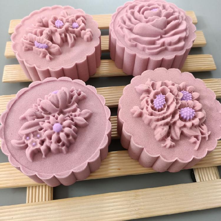 Elegant Flower Pattern Dessert Maker Molds Holiday Pastries Tool Cookie Dessert Cutter Hand Pressure Dessert Molds