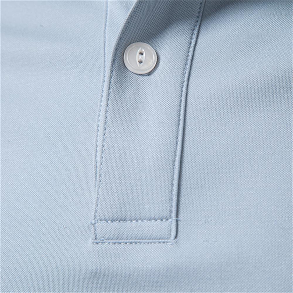 AIOPESON Men's Tencel Rayon Blend Polo Shirt Breathable Stretch Business Casual Button Up Summer Golf Top Solid Color