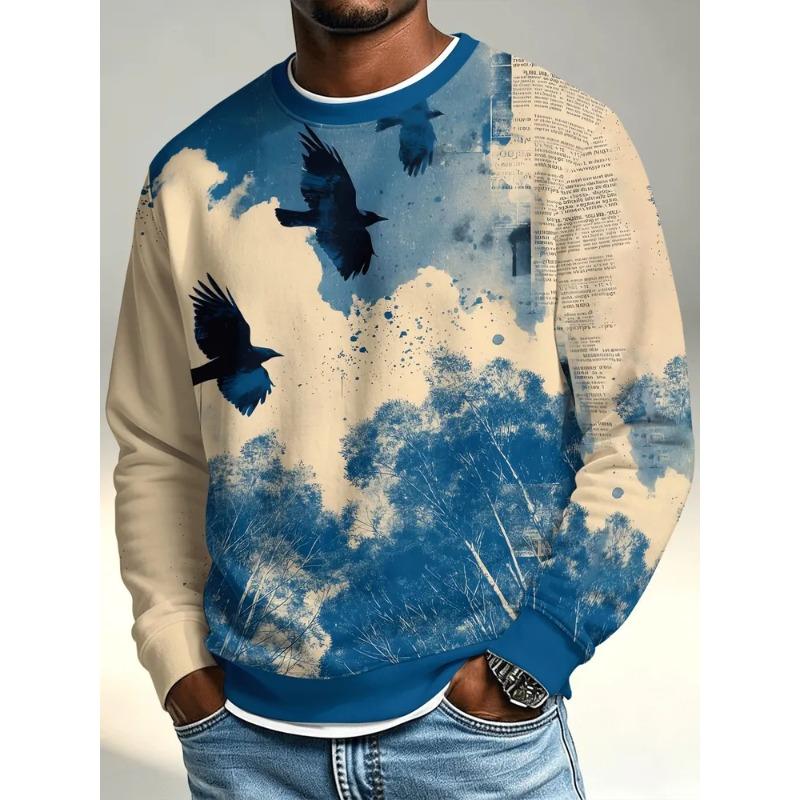 Felpe con cappuccio e felpe da uomo stampate in 3D per autunno e inverno (Uomo)