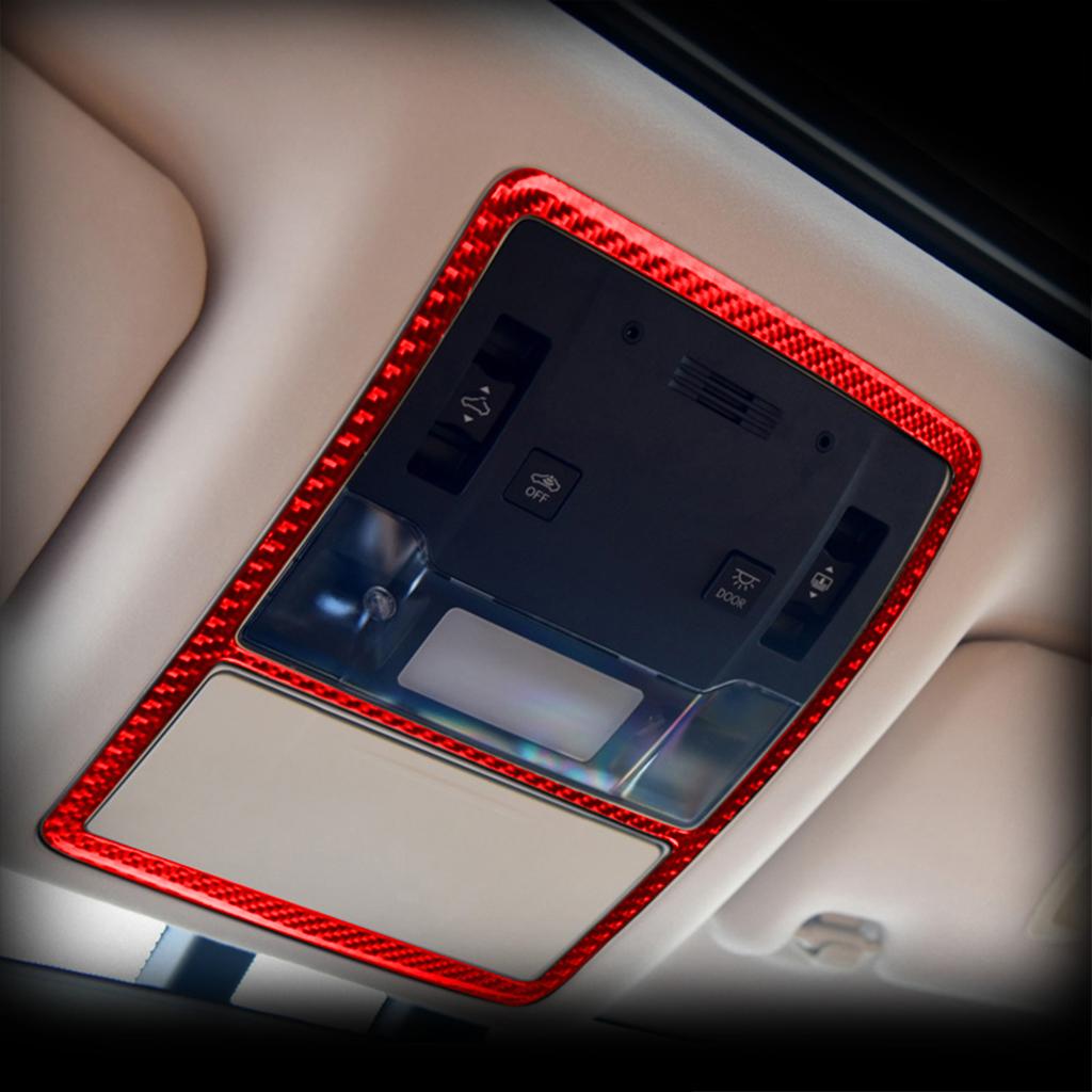 For Lexus RX300 270 200T 450H 2016- Accessories Car Carbon Fiber Interior Front Reading Lamp Frame Trim Stickers