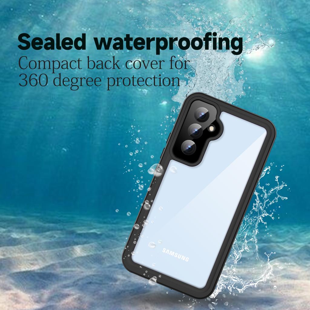 For Samsung Galaxy A54 5G FS Series IP68 Waterproof Case Diving Swimming Anti-drop Clear Phone Shell