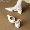 Fashion High Heels Sandals Women Sexy Pointd Toe Heeled Shoes Elegant Chunky Shoes 2025 New Designer Summer Slippers Party Pumps Mujer