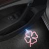 Four Leaf Clover Logo Wireless Courtesy Car Door Projector LED Welcome Lights For Alfa Romeo Giulia Giulietta Sportiva Decor