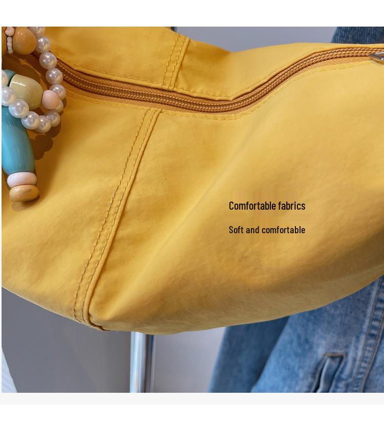 Chic Lightweight Candy Color Dumpling Bag for Women - 2025 Summer Versatile Japanese Style Crossbody