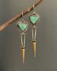 Boho Unique Earrings For Women Handmade Ancient Design Natural Drop Hook Earrings Mother Day Gift