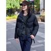 White Duck Down Magnetic Buckle Thickened Warm Down Jacket Women's Winter Small Short Jacket