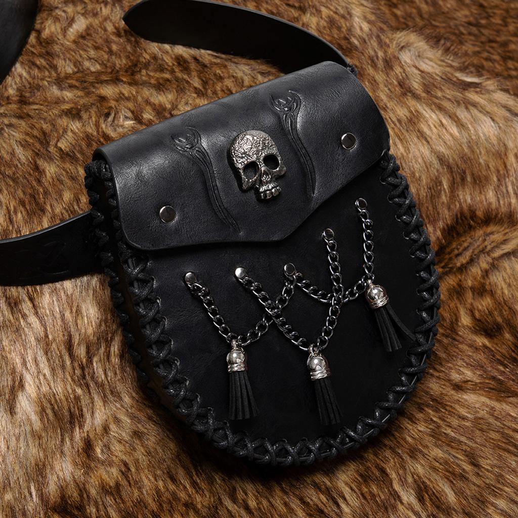 Marsupio Medievale Sacchetti su Cintura in Pelle Borsa da Vita Accessori Costume Rinascimentale LARP per Donna Uomo Marsupio in Pelle