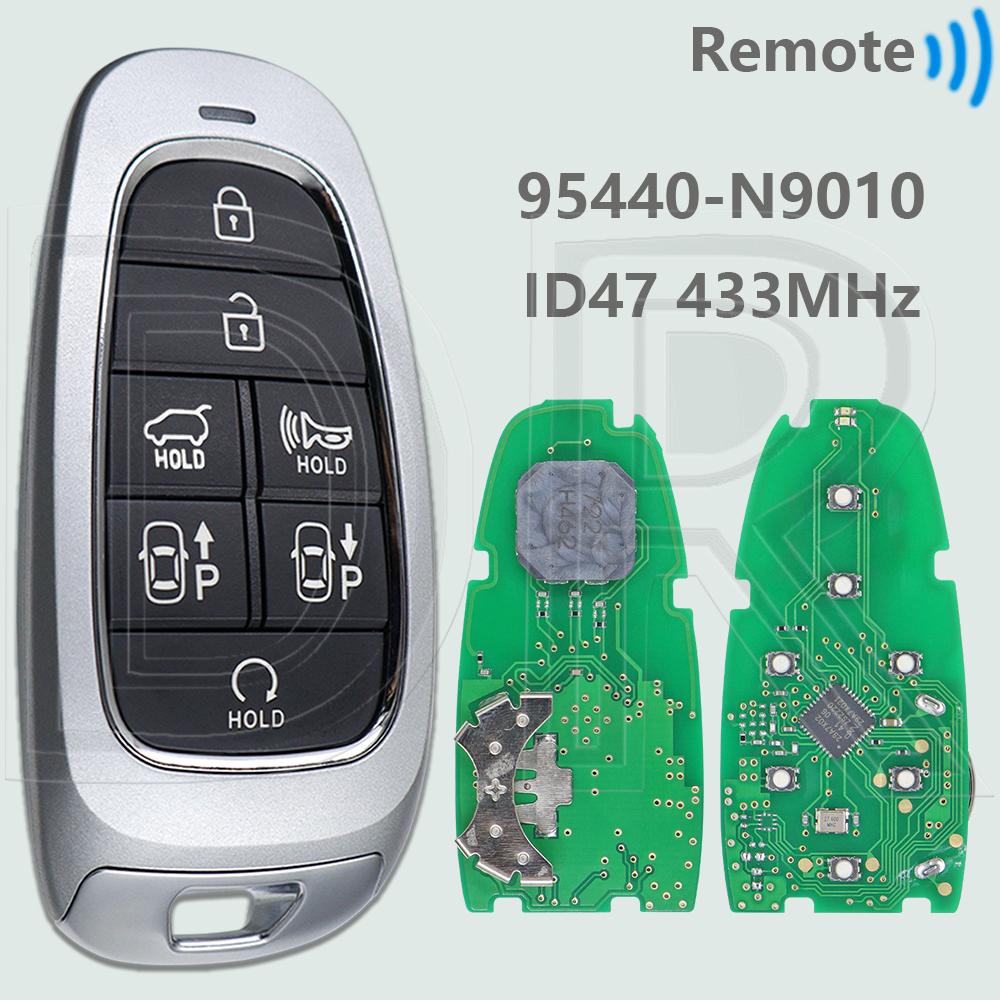 DR 95440-N9010/N9022/N9030/N9032/N9040/N9042/N9052/N9072/N9080 ID47 Chip 433MHz Car Remote Key For Hyundai Tucson 2021-2024 95440-N9010