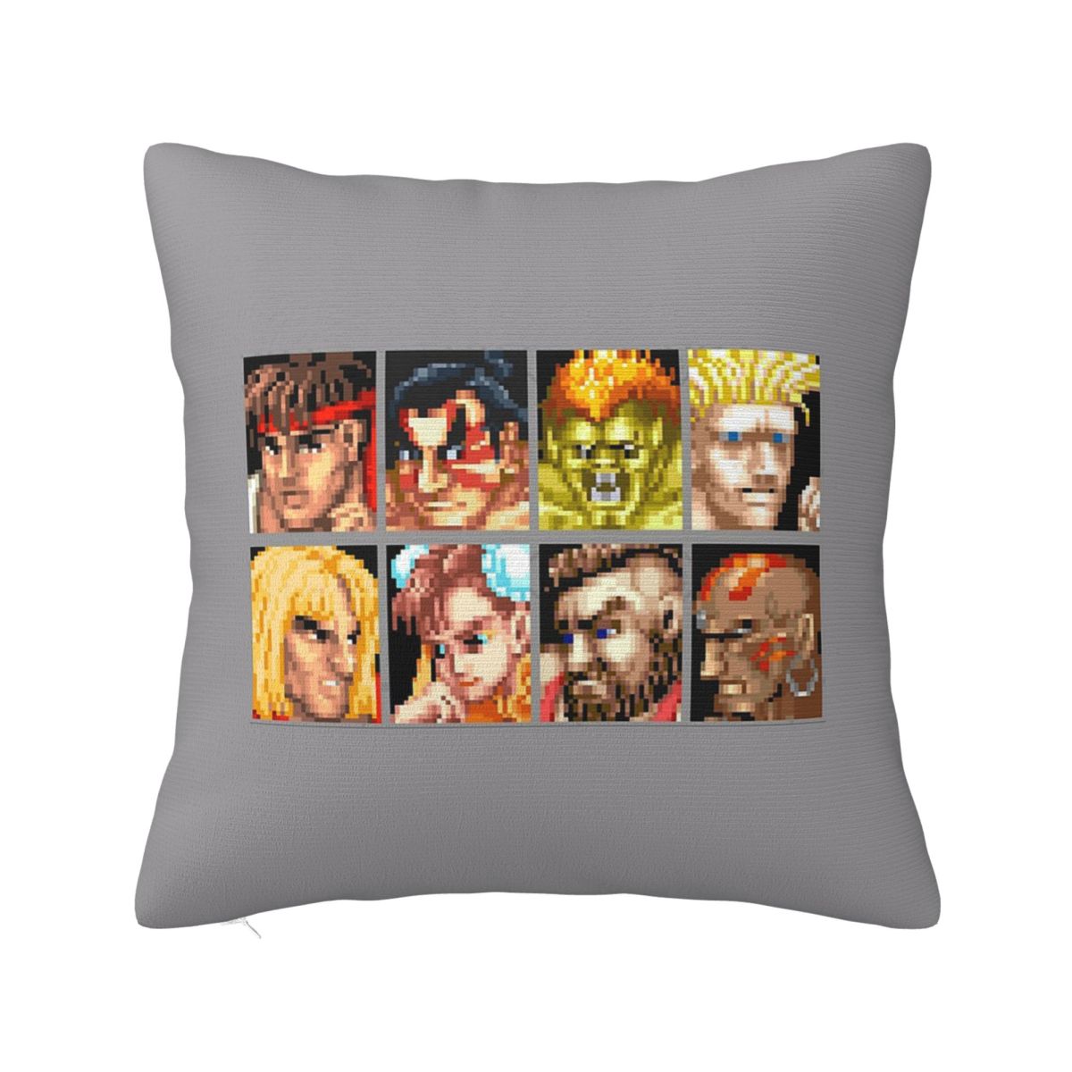 

Defeated Portraits Super Street Fighter Square Pillowcase Cushion Cover Pillow Case Throw Pillow Cover for Home Sofa Living Room 12x12Inch