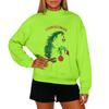 Ladies' Fashionable Casual Round Neck Long Sleeved Christmas Printed Hoodie
