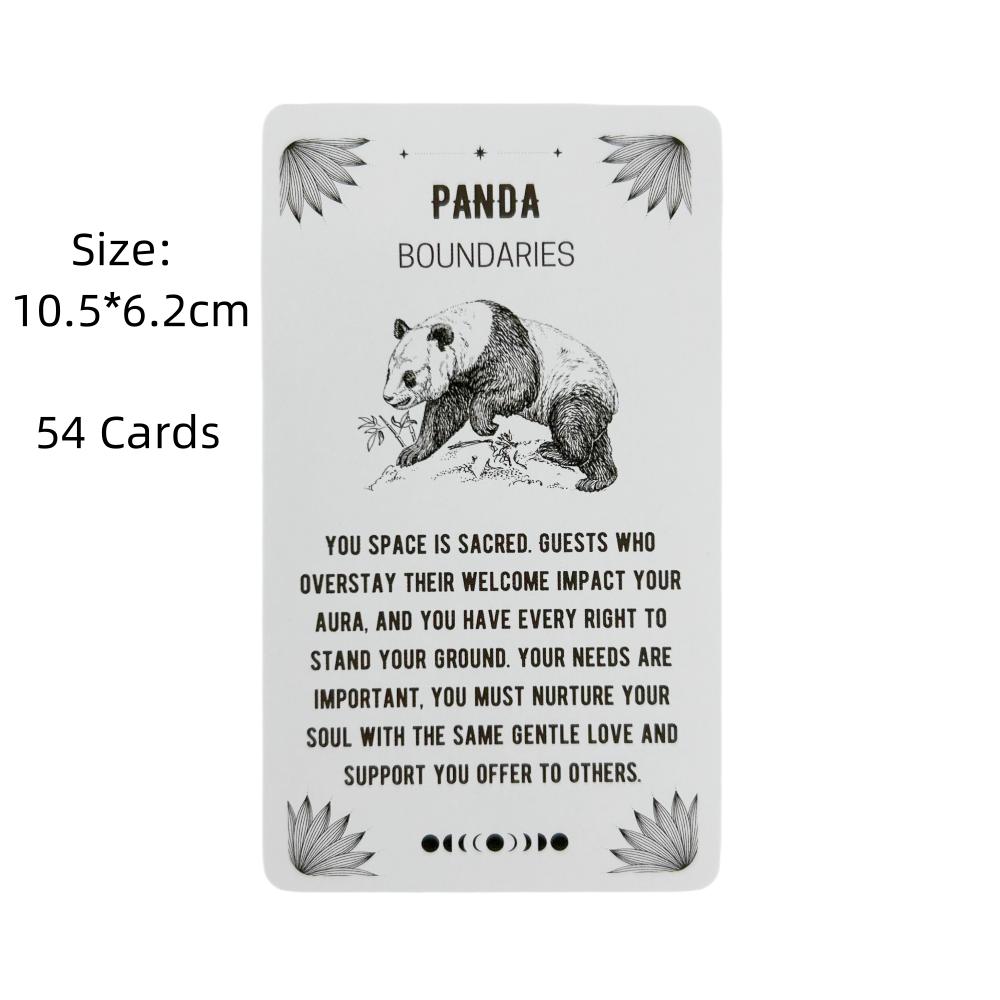 Spirit Animals Oracle Cards Divination Deck English Vision Edition Tarot Board Playing Game For Party