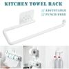 Kitchen Tissue Holder Hanging Toilet Roll Paper Holder Kitchen Paper Towel Rack Bathroom Cabinet Door Hook Holder Organizer