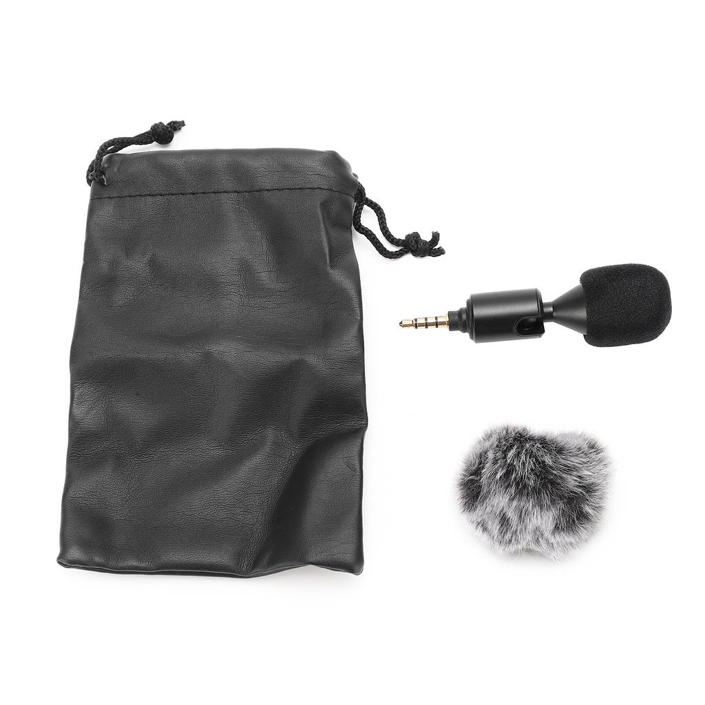 Mini 3.5mm Plug and Play Cardioid Microphone for Mobile Phone DSLR Camera Camcorders