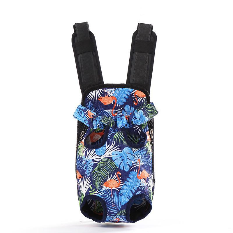 Double Shoulder Pet Travel Backpack with Mesh for Cats and Dogs