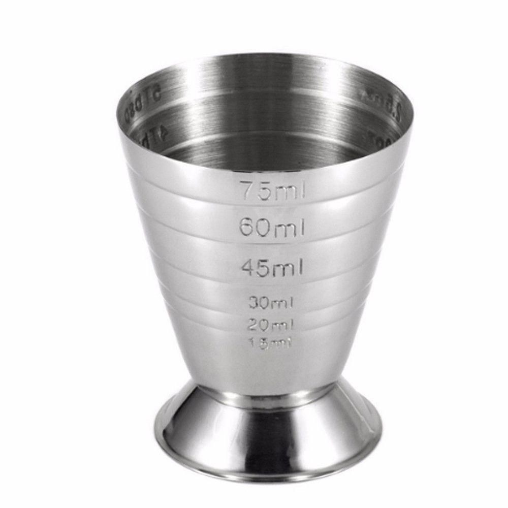 Quality Barware Measure Tool Bar Tool Wine Cup Bar Jigger Shot Cup Measuring Mug Stainless Steel
