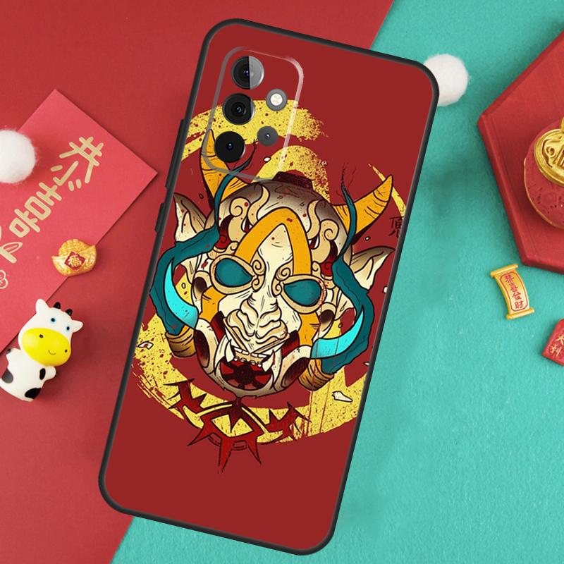Japanese Hannya Oni Mask Case For Samsung Galaxy A16 A26 A36 A56 A15 A35 A55 A14 A34 A54 A12 A32 A52 A13 A33 A53 A17