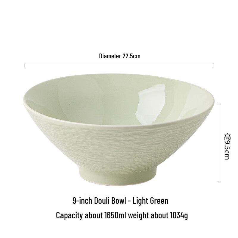Cream Style Ceramic Noodle Bowl