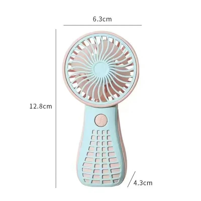 1PCS Handheld Small Fan Cute Mini USB Charging Small Fan Portable Portable Student Dormitory Desktop Small Electric Fan