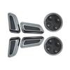 Bright Silver Seat Switch Adjustment Button Cover Trim For A3 For A4 A5 For A6 A7 Q3 Q5 For Tiguan CC Replacement Kit