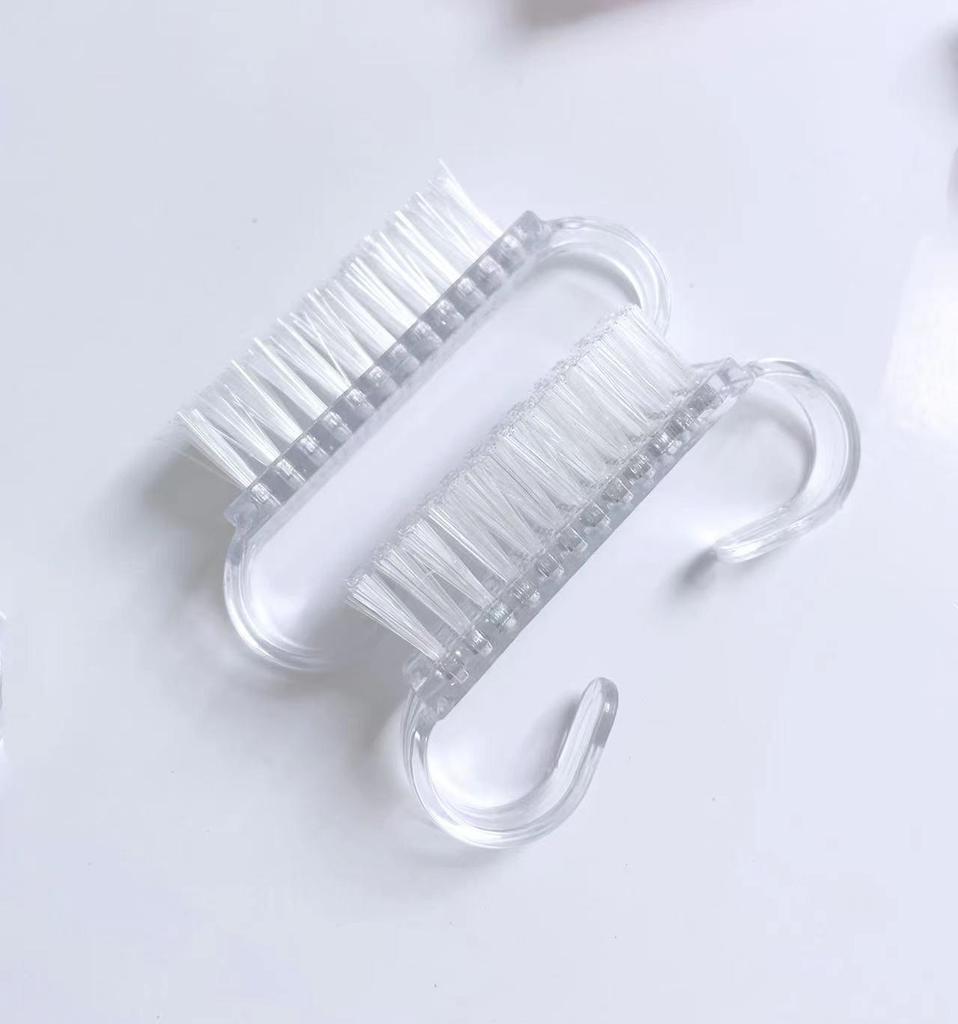 Macaron Colored Nail Dust and Cleaning Brush for Nail Art