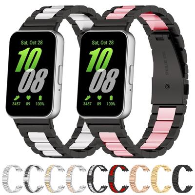Pentru Samsung Galaxy Fit 3 SM-R390 Brățară Metalică din Oțel Inoxidabil cu Trei Margele