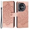 For OnePlus Ace 3 5G Case PU Leather Mandala Imprinted Design Wallet Phone Cover