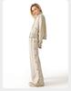 Kappa Tag Sports Pants New Women's High Waist Straight Leg Pants Buckle Casual Pants Waist Pants