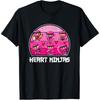 Heart Ninjas Love Japanese Culture Aesthetic Valentine's Day T-Shirt