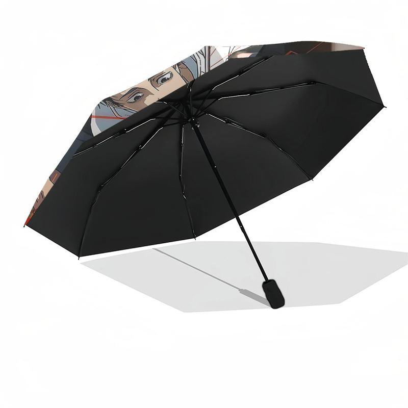 1pc Anime Characters Automatic Opening Umbrella with Portable Tri-Fold Design, 8-Rib Iron Frame Outdoor for Fans, Travelers, Daily Use, Gift Idea.U051