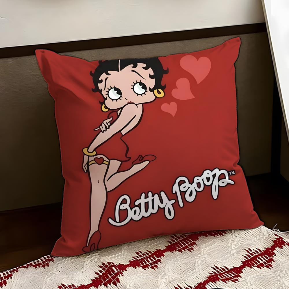 Cute BBetty BBoop Cushion Cover Reversible Soft Durable Pillow Cover Home  Car MultiScene Use for Daily Comfort