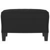 Footstool Black 60x50x41 Cm Microfiber Fabric