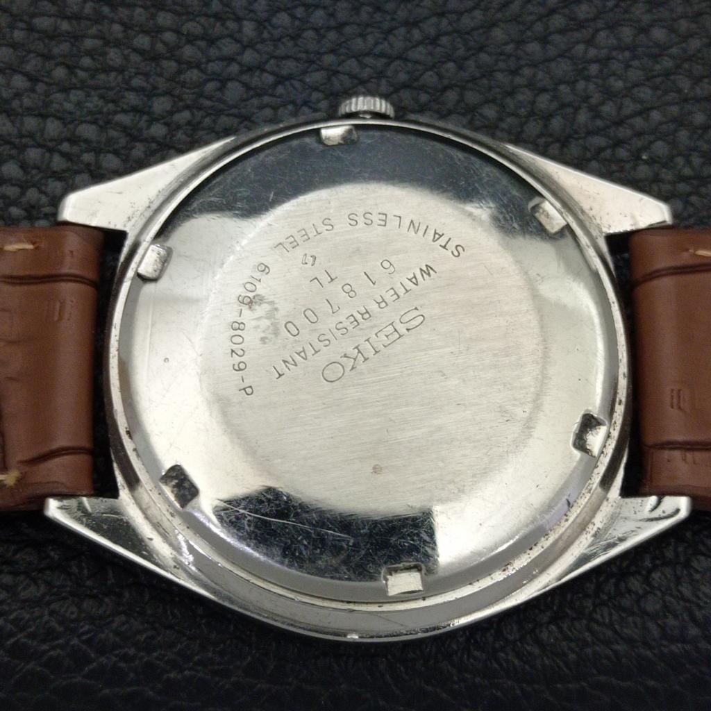 JAPAN VINTAGE SEIKO 5 AUTOMATIC 6309A MENS SILVER COLOR DIAL WATCH a701552-5 R206b-a701552