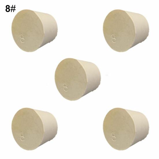 5 Stk Solid Gummi Propper Plugg Plugger Laboratorieflaske Tube forseglet lokk Korker
