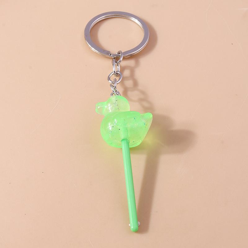Lovely Resin Candy Lollipop Keychain Mini 3D Simulation Food Key Rings for Men Women Handbag Pendants DIY Kids Jewelry Gifts