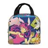 Paper Lum Urusei Yatsura Anime Insulated Lunch Bag for Women Office Cooler Thermal Food Box Tote Portable Lunch Boxes Container