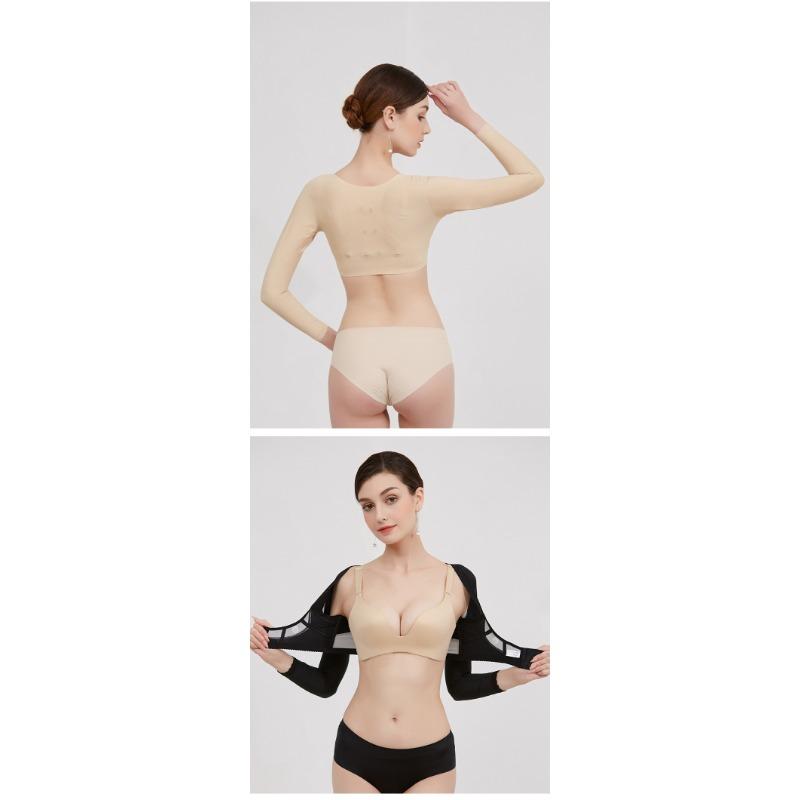 Women Long Sleeve Body Shaper Chest Support Gather Breast Correct Chest Shape