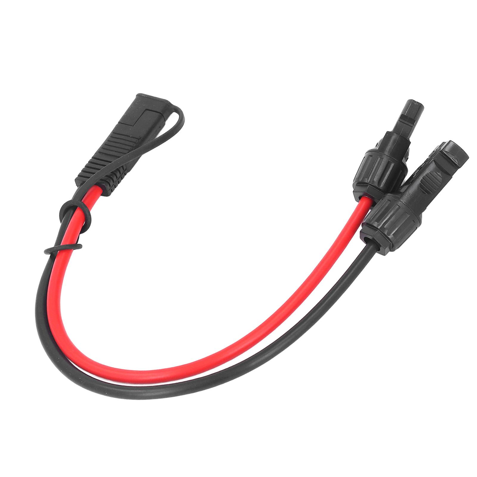 

Solar Panel Cables Connectors SAE Adapter 10AWG 0.35m Solar Power Cable Copper Wire for RV