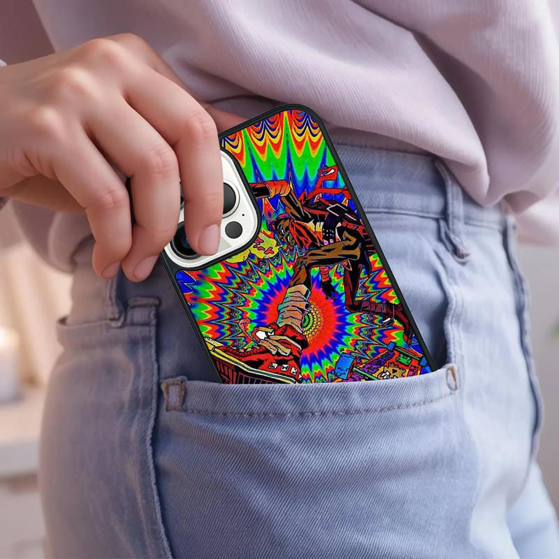 Magic Trippy Psychedelic Art Phone Case For iPhone 17 Air 15 16e 14 13 Pro Max Coque 12 11 Pro Max PLUS cover