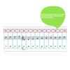 54/61/88 Key Piano Stickers Transparent Piano Keyboard Pvc Sticker Piano Stave