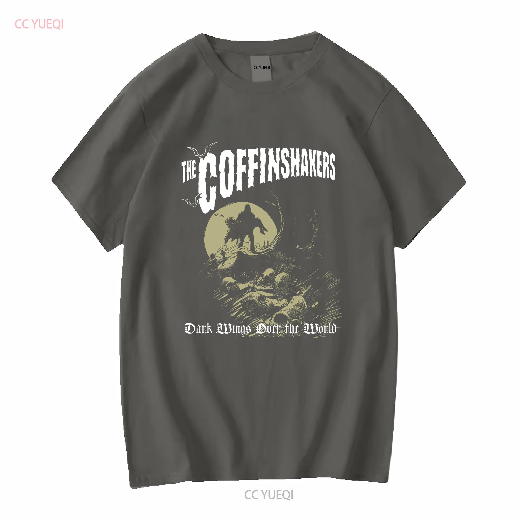 

The Coffinshakers Dark Wings V2 Band poster album cover T shirt all sizes S 5XL vintage Washed Stylish homme fashion Stretched 3XL