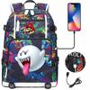 17-inch Popular Print Youth Backpack Large Capacity for Students Unisex Travel Casual School Bag