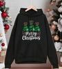 Merry Christmas Bow Trees Printing Hoody Men All-Match Autumn Sportswear Oversized Comics Streetwear Casual Fleece Hoodies