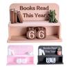 Books Read Counter Decorative Encouraging Fun Convenient Read Tracker Book Lover Sign Library Decor for Desk Table Home Office