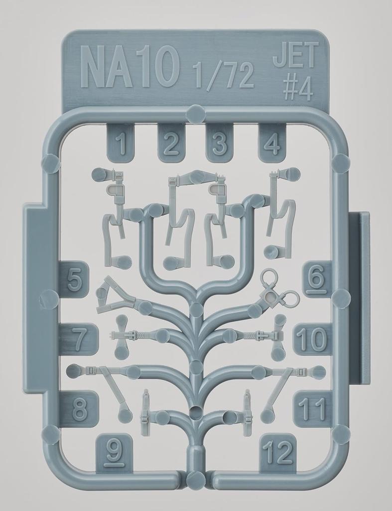 Fine Molds Nano Aviation Series Modernes Flugzeug-Sicherheitsgurtsystem 4 Plastikmodellteile NA10 1/72
