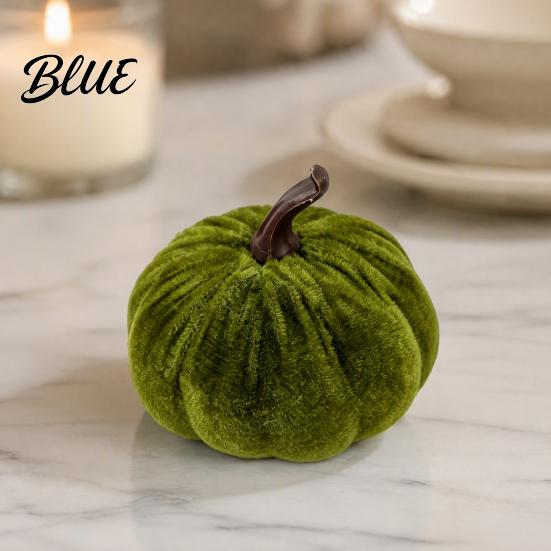 Seasonal Floral Scene Accents Small Artificial Velvet Pumpkin Decoration Fall Thanksgiving Soft Stuffed Party Ornaments Ornament Autumn Harvest