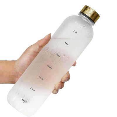 1 Liter Water Bottle, 1000ml Tritan Water Bottle, Fashionable and Simple Style, Plastic Sports Water Bottle for Cycling, Adults, and Children,