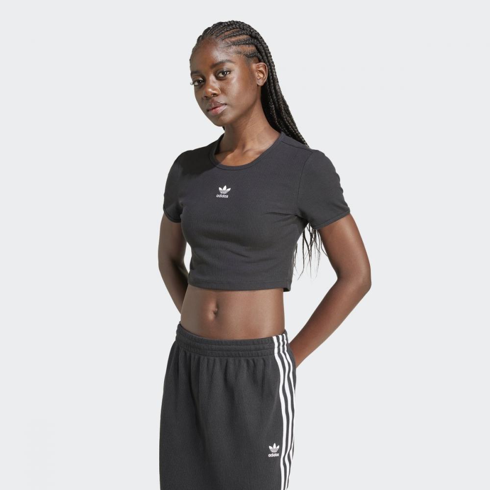 

Adidas Essential Lip Tee Crop Top Black Iy9664 AL(100)